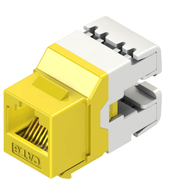 180° UTP Permanent-Link Keystone Jack, Punch-Down