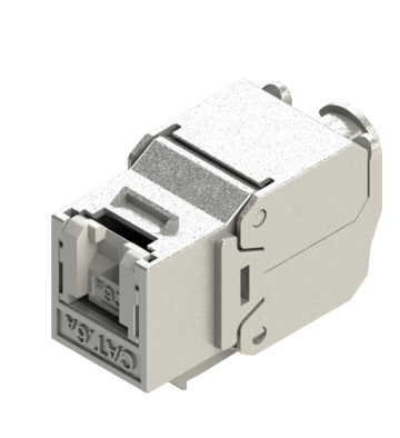 180° STP Connecting-Hardware Keystone Jack,  Tool-Free, Dust-Cap Type, EC verified