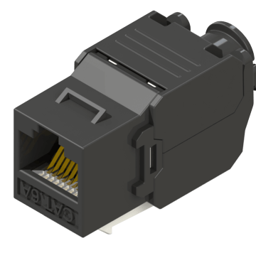180° UTP Connecting-Hardware Keystone Jack, Tool-Free
