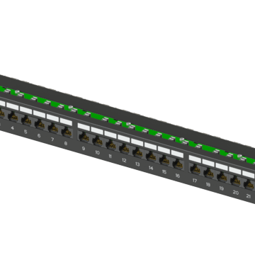 90° UTP Permanent-Link Patch Panel, 1U-24port