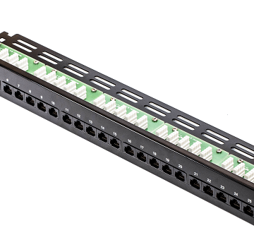 90° UTP ISDN Patch Panel, 1U-25port