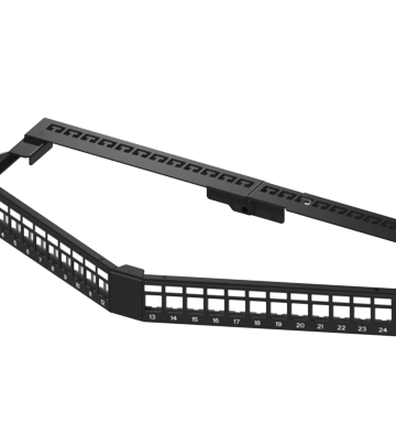 180˚ STP Foldable Angled Keystone Panel