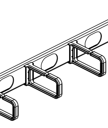 Panel Hole, Plastic Cable Ring, 1U & 2U