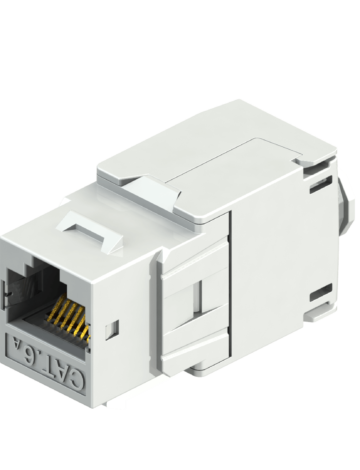 180° Cat.6A STP Keystone Jack, Tool-Free,  GHMT PVP